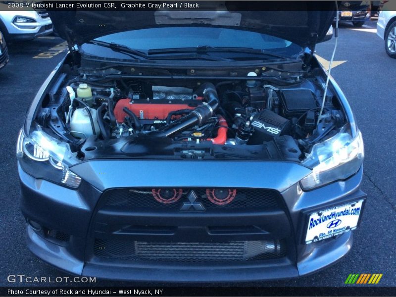 Graphite Gray Pearl / Black 2008 Mitsubishi Lancer Evolution GSR