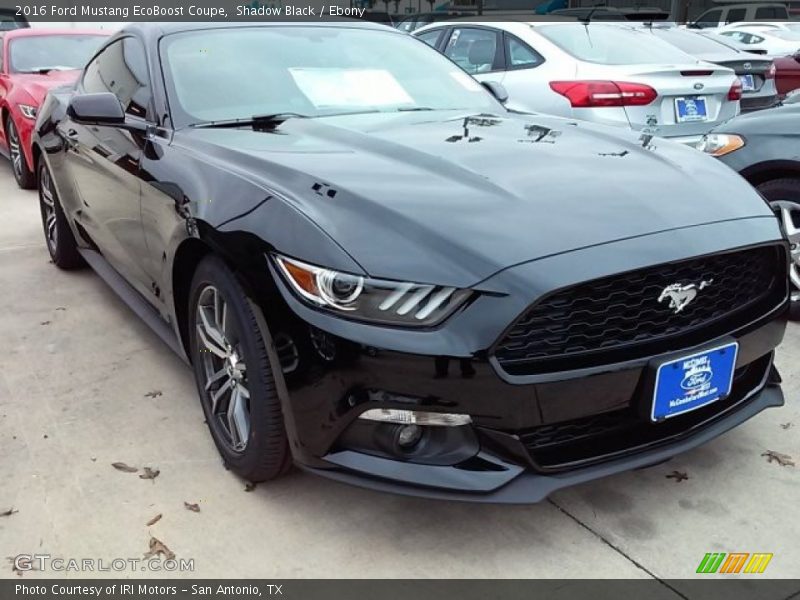 Shadow Black / Ebony 2016 Ford Mustang EcoBoost Coupe
