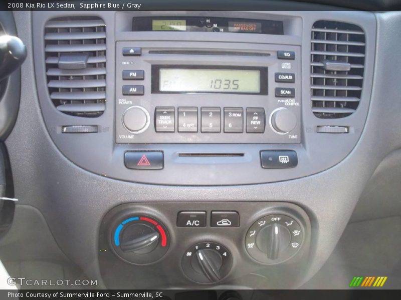 Sapphire Blue / Gray 2008 Kia Rio LX Sedan