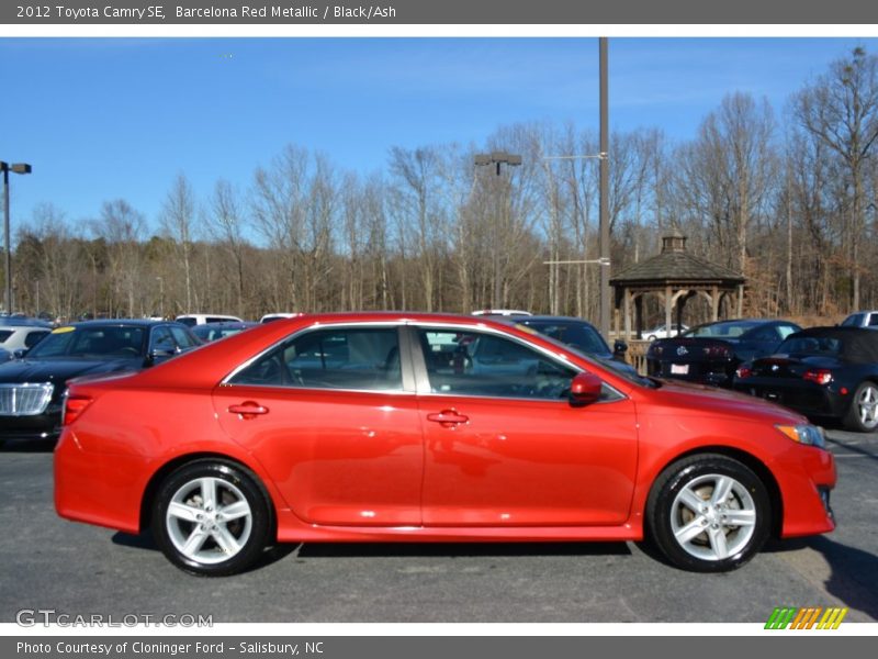 Barcelona Red Metallic / Black/Ash 2012 Toyota Camry SE