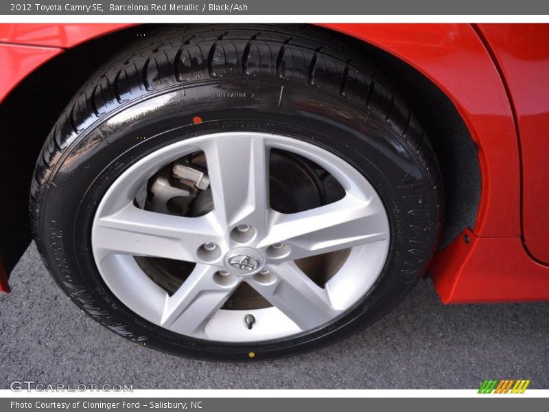 Barcelona Red Metallic / Black/Ash 2012 Toyota Camry SE