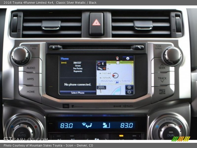 Classic Silver Metallic / Black 2016 Toyota 4Runner Limited 4x4