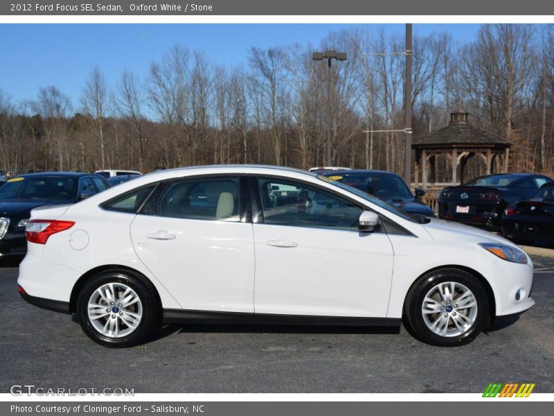 Oxford White / Stone 2012 Ford Focus SEL Sedan
