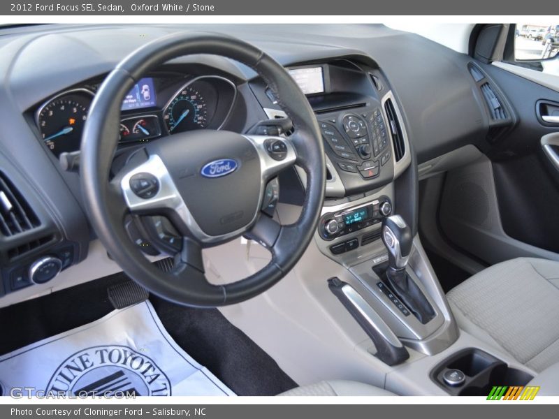 Oxford White / Stone 2012 Ford Focus SEL Sedan