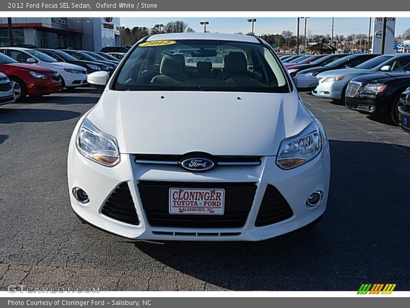 Oxford White / Stone 2012 Ford Focus SEL Sedan