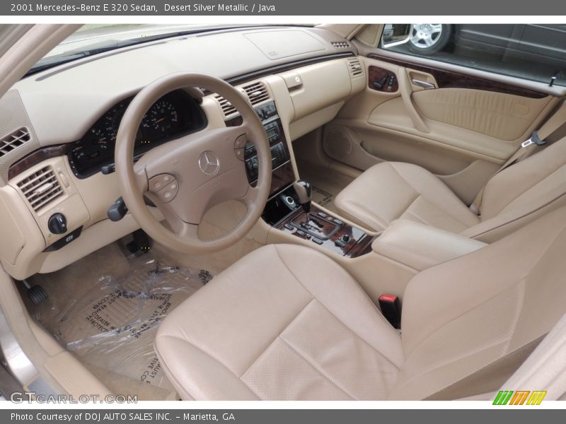 Desert Silver Metallic / Java 2001 Mercedes-Benz E 320 Sedan