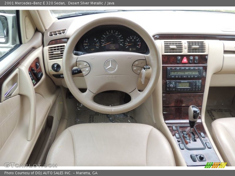 Desert Silver Metallic / Java 2001 Mercedes-Benz E 320 Sedan