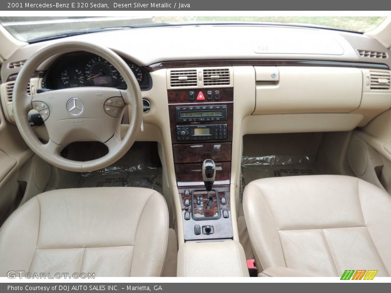 Desert Silver Metallic / Java 2001 Mercedes-Benz E 320 Sedan