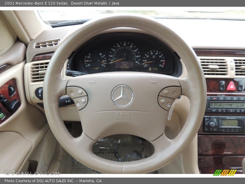 Desert Silver Metallic / Java 2001 Mercedes-Benz E 320 Sedan