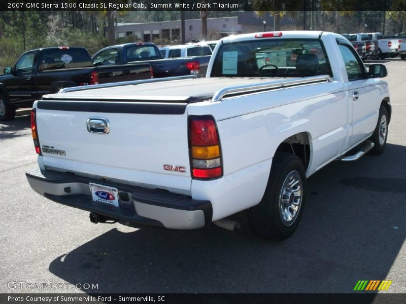 Summit White / Dark Titanium 2007 GMC Sierra 1500 Classic SL Regular Cab
