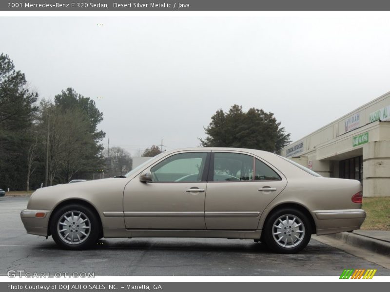 Desert Silver Metallic / Java 2001 Mercedes-Benz E 320 Sedan