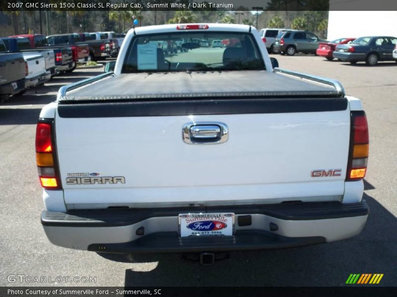 Summit White / Dark Titanium 2007 GMC Sierra 1500 Classic SL Regular Cab