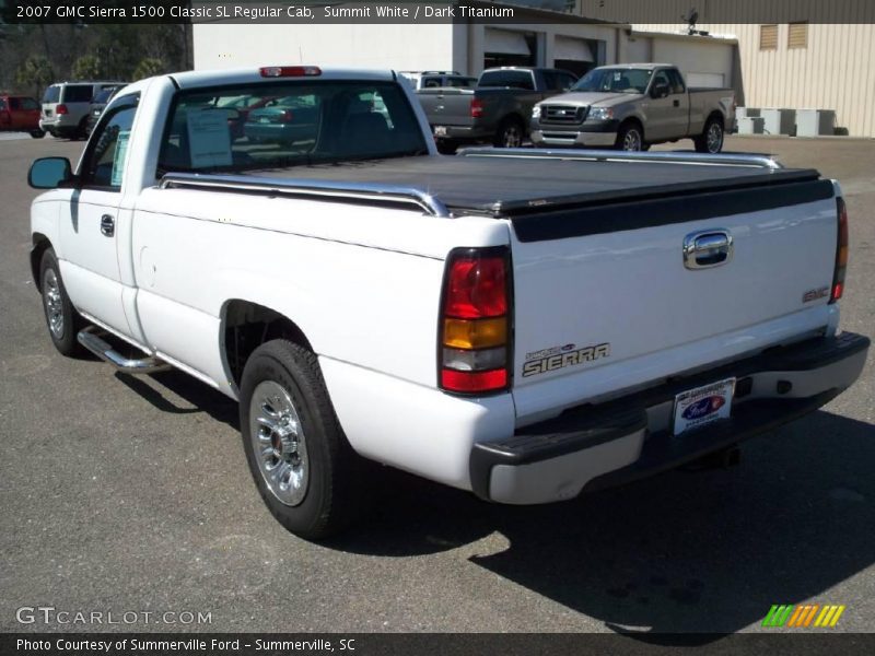 Summit White / Dark Titanium 2007 GMC Sierra 1500 Classic SL Regular Cab