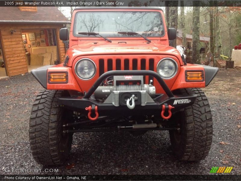 Impact Orange / Dark Slate Gray 2005 Jeep Wrangler Rubicon 4x4