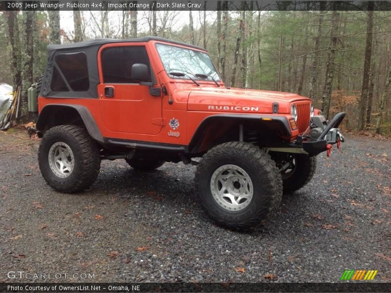 Impact Orange / Dark Slate Gray 2005 Jeep Wrangler Rubicon 4x4