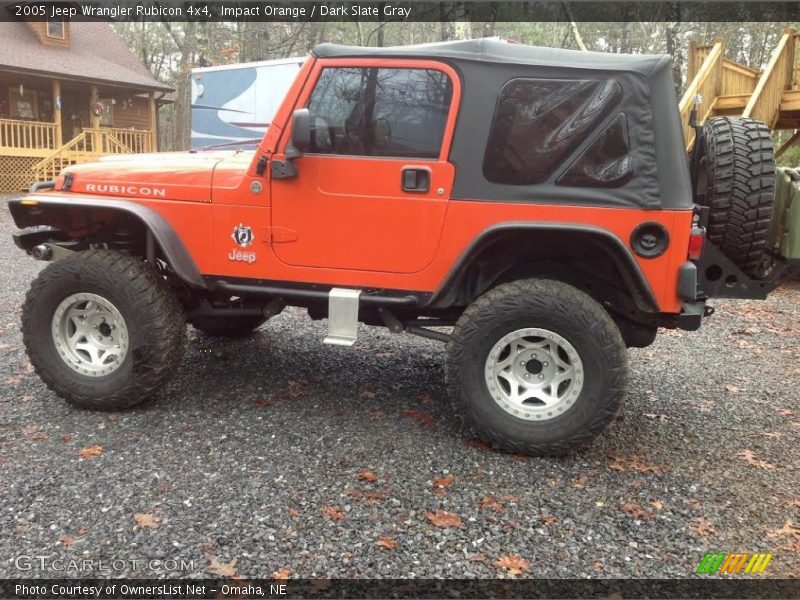 Impact Orange / Dark Slate Gray 2005 Jeep Wrangler Rubicon 4x4