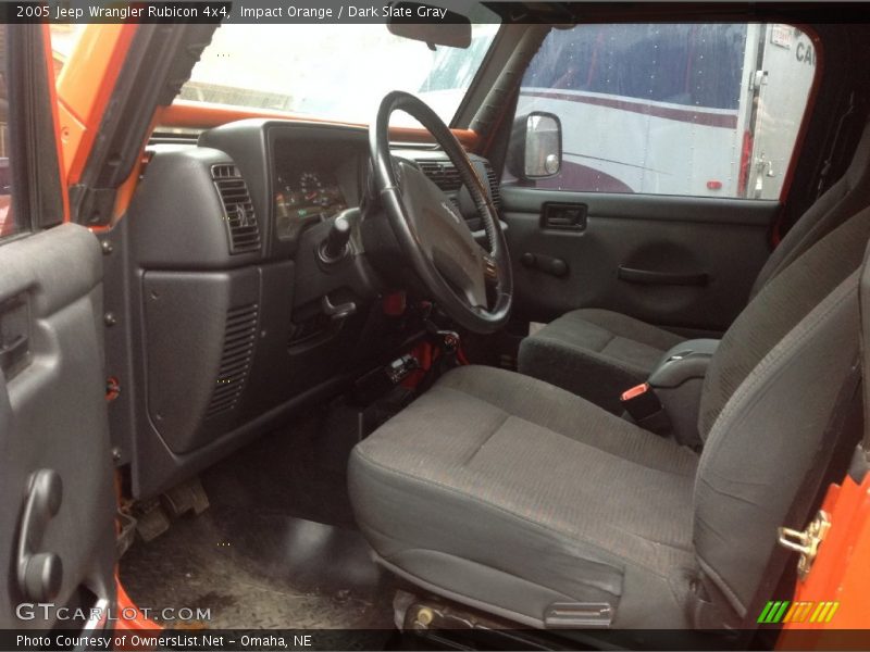 Impact Orange / Dark Slate Gray 2005 Jeep Wrangler Rubicon 4x4