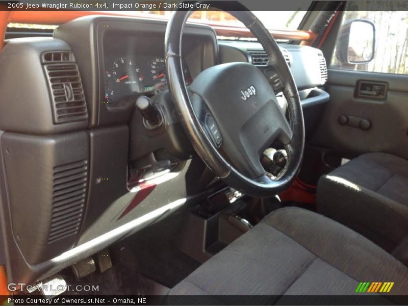 Impact Orange / Dark Slate Gray 2005 Jeep Wrangler Rubicon 4x4
