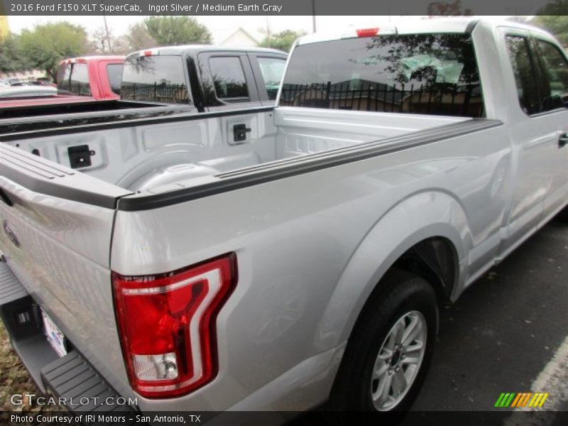 Ingot Silver / Medium Earth Gray 2016 Ford F150 XLT SuperCab