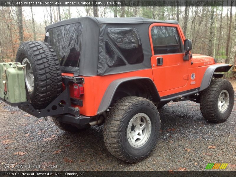 Impact Orange / Dark Slate Gray 2005 Jeep Wrangler Rubicon 4x4