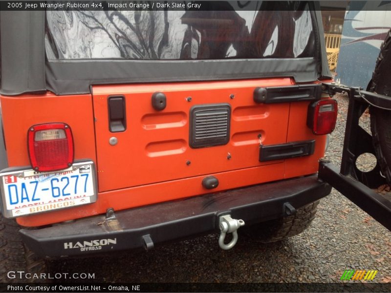 Impact Orange / Dark Slate Gray 2005 Jeep Wrangler Rubicon 4x4