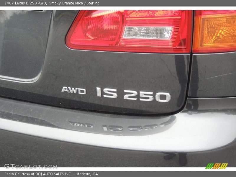 Smoky Granite Mica / Sterling 2007 Lexus IS 250 AWD