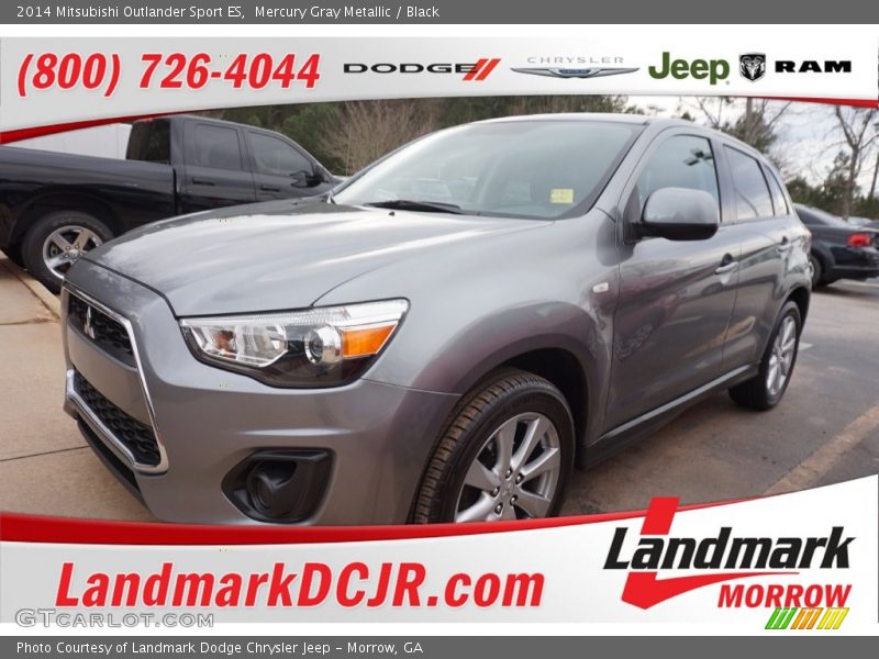 Mercury Gray Metallic / Black 2014 Mitsubishi Outlander Sport ES