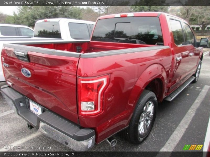 Ruby Red / Medium Earth Gray 2016 Ford F150 XLT SuperCrew