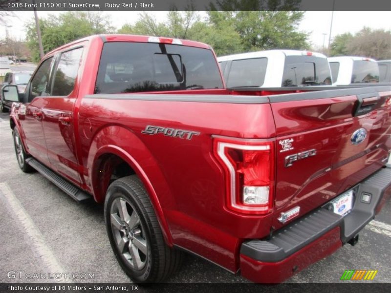 Ruby Red / Black 2016 Ford F150 XLT SuperCrew