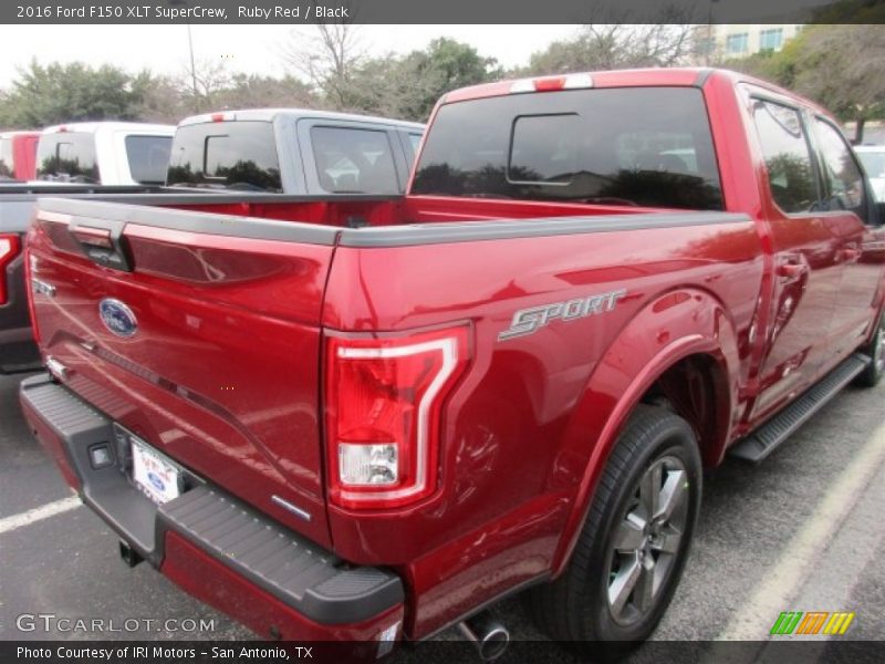 Ruby Red / Black 2016 Ford F150 XLT SuperCrew