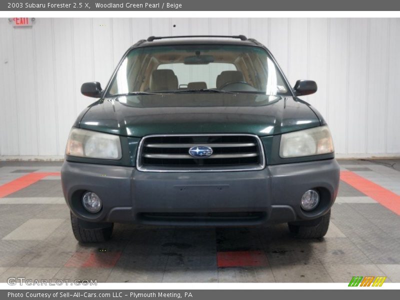 Woodland Green Pearl / Beige 2003 Subaru Forester 2.5 X