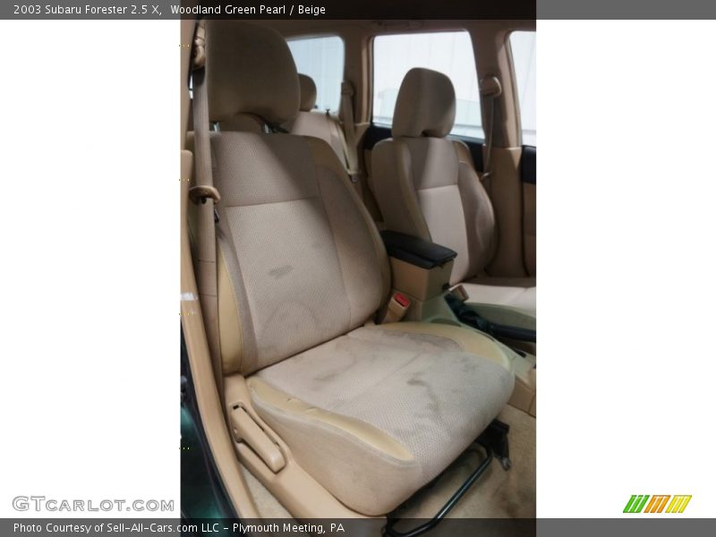 Woodland Green Pearl / Beige 2003 Subaru Forester 2.5 X