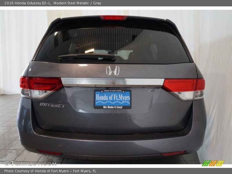 Modern Steel Metallic / Gray 2016 Honda Odyssey EX-L