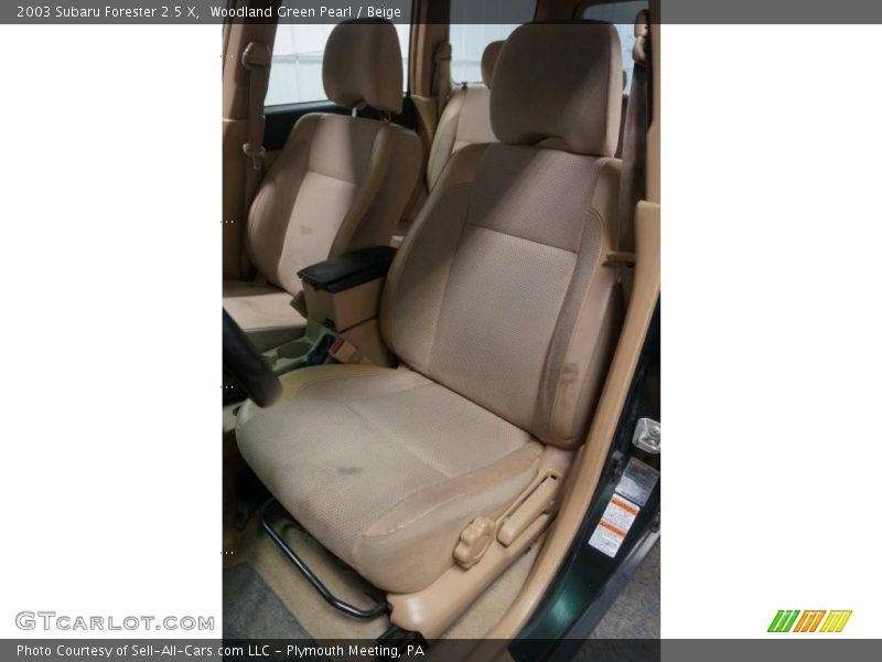 Woodland Green Pearl / Beige 2003 Subaru Forester 2.5 X