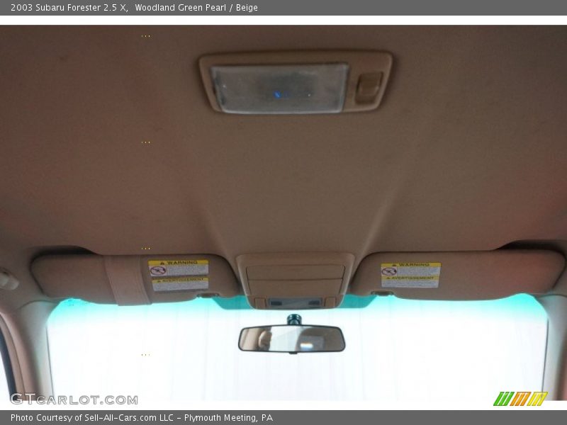 Woodland Green Pearl / Beige 2003 Subaru Forester 2.5 X
