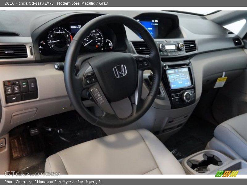 Modern Steel Metallic / Gray 2016 Honda Odyssey EX-L