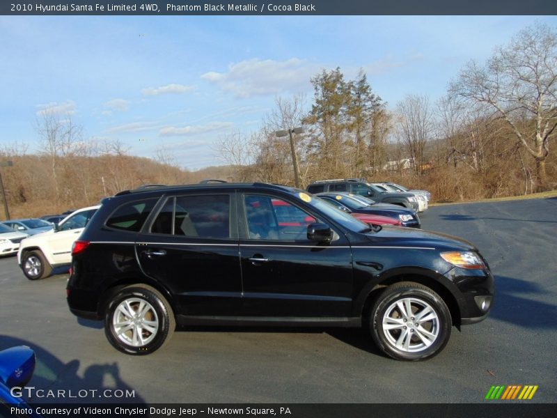 Phantom Black Metallic / Cocoa Black 2010 Hyundai Santa Fe Limited 4WD