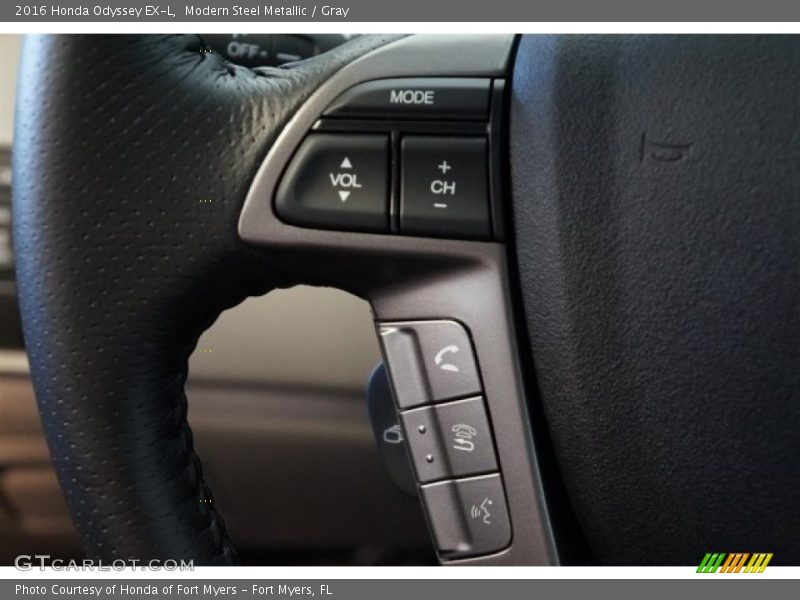 Modern Steel Metallic / Gray 2016 Honda Odyssey EX-L
