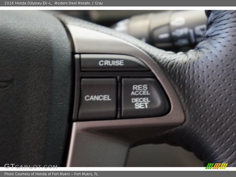 Modern Steel Metallic / Gray 2016 Honda Odyssey EX-L