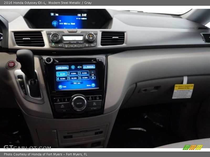 Modern Steel Metallic / Gray 2016 Honda Odyssey EX-L