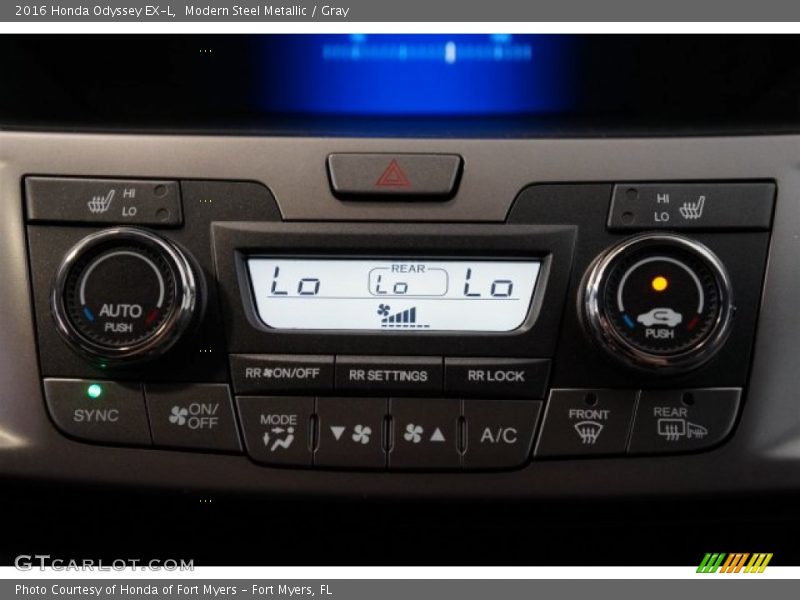 Modern Steel Metallic / Gray 2016 Honda Odyssey EX-L