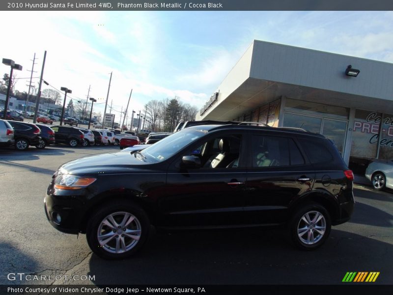 Phantom Black Metallic / Cocoa Black 2010 Hyundai Santa Fe Limited 4WD