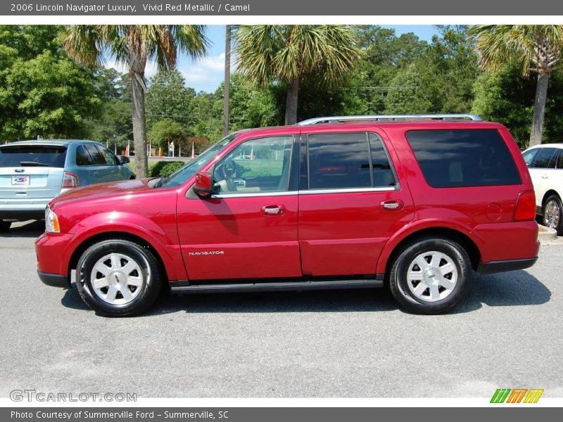 Vivid Red Metallic / Camel 2006 Lincoln Navigator Luxury