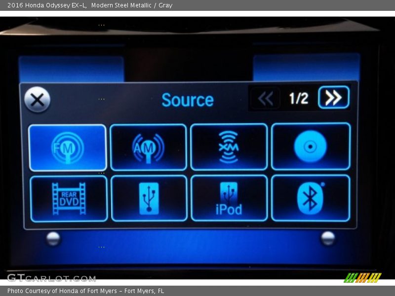 Modern Steel Metallic / Gray 2016 Honda Odyssey EX-L