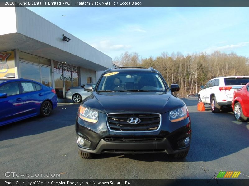Phantom Black Metallic / Cocoa Black 2010 Hyundai Santa Fe Limited 4WD