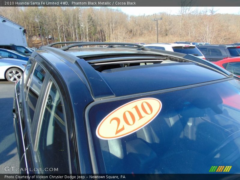 Phantom Black Metallic / Cocoa Black 2010 Hyundai Santa Fe Limited 4WD