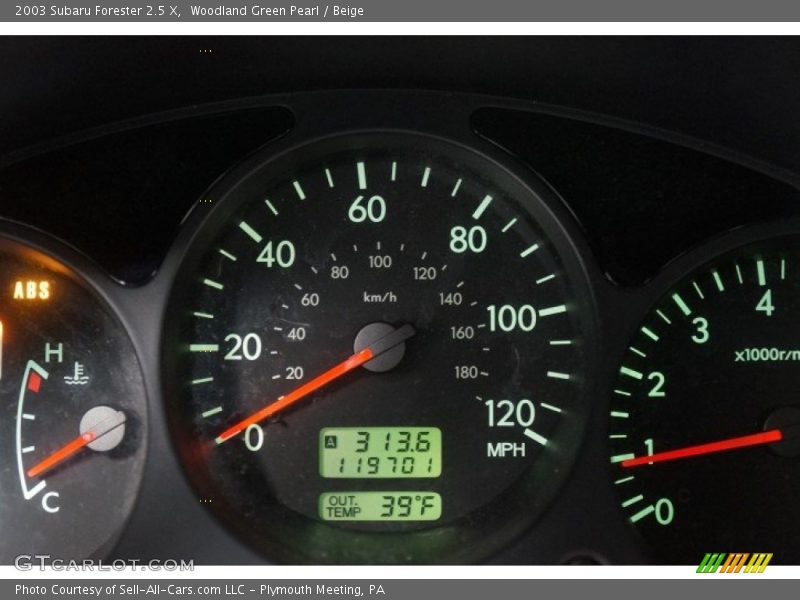 Woodland Green Pearl / Beige 2003 Subaru Forester 2.5 X