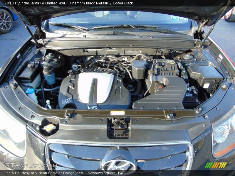 Phantom Black Metallic / Cocoa Black 2010 Hyundai Santa Fe Limited 4WD