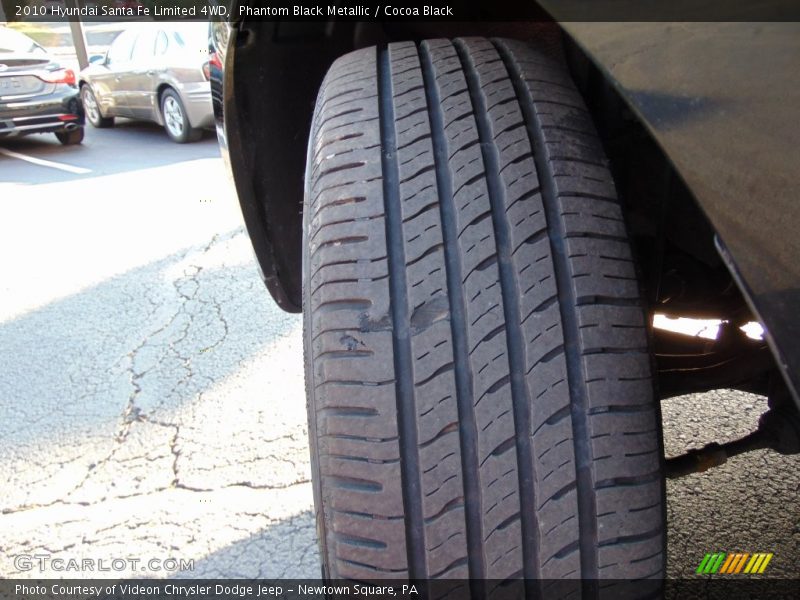 Phantom Black Metallic / Cocoa Black 2010 Hyundai Santa Fe Limited 4WD