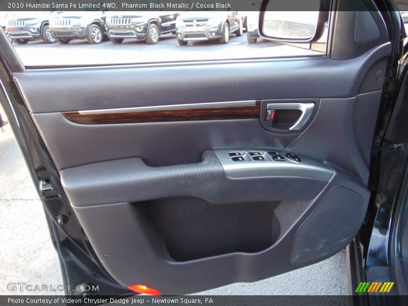 Phantom Black Metallic / Cocoa Black 2010 Hyundai Santa Fe Limited 4WD
